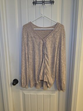 Maurices Heathered Taupe Knit Top